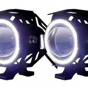Farol de milha Led Moto, com Angels Ayes e Strobo