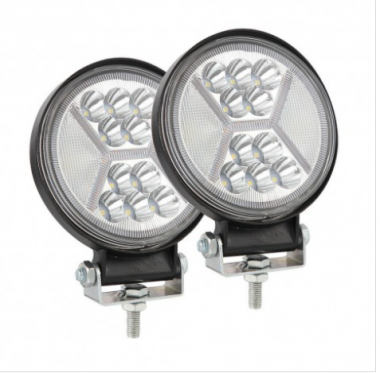 Farol de milha 21W 25 Leds Redonda com seta