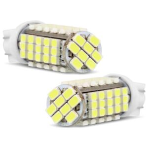 Par Lampada  T10 68 Leds Branca 12v