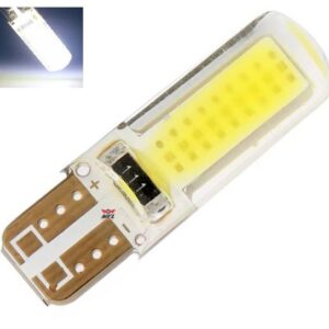 Par Lampada  T10 Siliconada Branca 12v