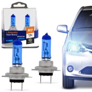 Par Super Branca H7 Shocklight 12v 55w 8500k