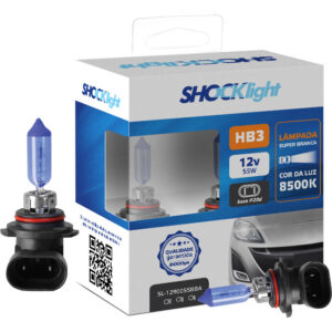 Par Super Branca HB3 9005 60w Shocklight 12v 8500k