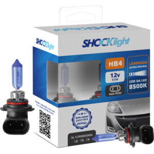 Par Super Branca Hb4 9006 Shocklight 12v 8500k