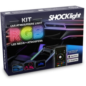 Kit Neon RGB Fita Painel + Atmosfera 14 x 1 - 12v