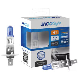 Par Super Branca H1 Shocklight 12v 55w 8500k