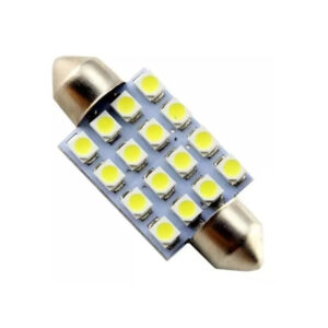 Lampada Torpedo 16 Leds Branco 36mm 24V