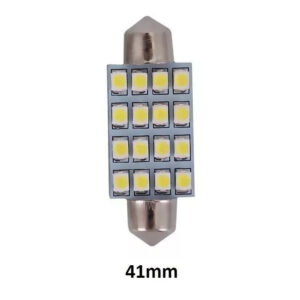 Lampada Torpedo 16 Leds Branco 41mm 24V