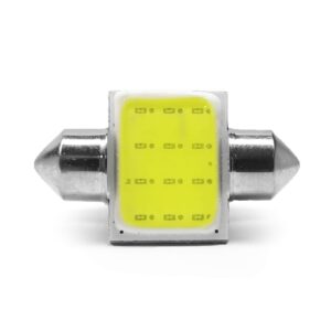 Lampada Torpedo Placa Cob 31mm Branco 12V