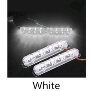 Par Strobo Branco 3 Leds 2 Funções 12V