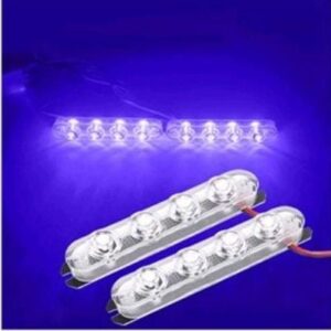 Par Strobo Azul 3 Leds 2 Funções 12V