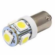 Par Lampada  T4W 5 Leds Branca 12v