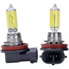 Par Lampada Gold Vision H11 55w 3000k Amarelo Ouro