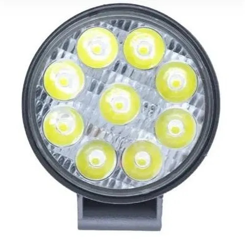 Farol de milha 27w 9 Leds Redonda com 7cm - Imagem 2