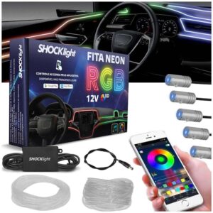 Fita Neon RGB Painel Shocklight 5 Canhões Laser 12V