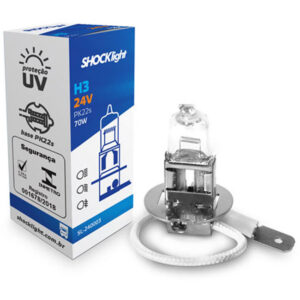 Lâmpadas Halógena Standart Shocklight H3 24V 70W