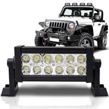 Farol de milha 36w 12 Leds Retangular